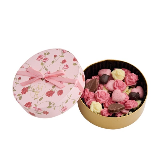 [Japan Post] Valentine Day 2024 Limited Rose Chocolate Gift Set (Round Package)