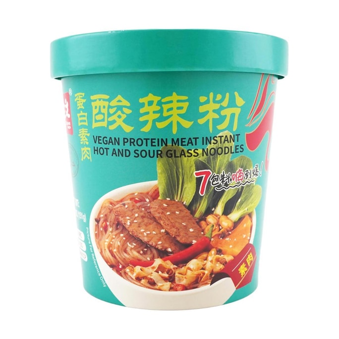 Vegan Protein Meat Instant Hot And Sour Glass Noodles, 5.33oz