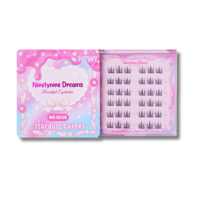 Ninetynine Dreams Self-Adhesive No-Glue Needed Press-on Stardust Lashes 8-12mm