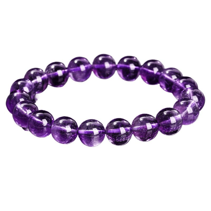 Hangzhou  Natural Nine Purple Fire Crystal Hand Wrist Amulet, Uruguay Brazilian Amethyst Bracelet bead size 10mm