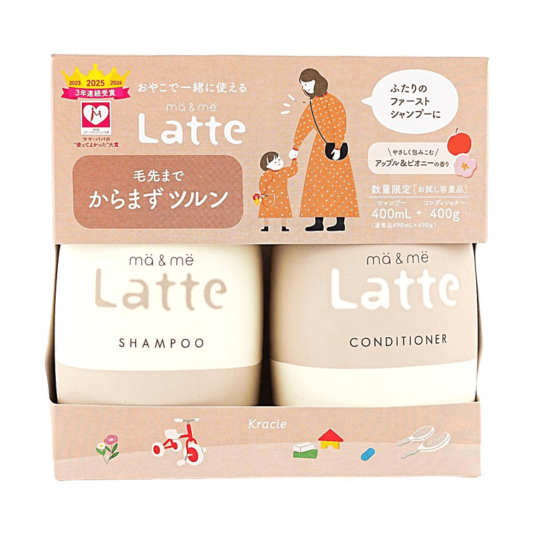 Smooth Shampoo & Conditioner Set 13.53fl oz + 14.11oz, Apple & Peony Scent, Limited Trial Set 4