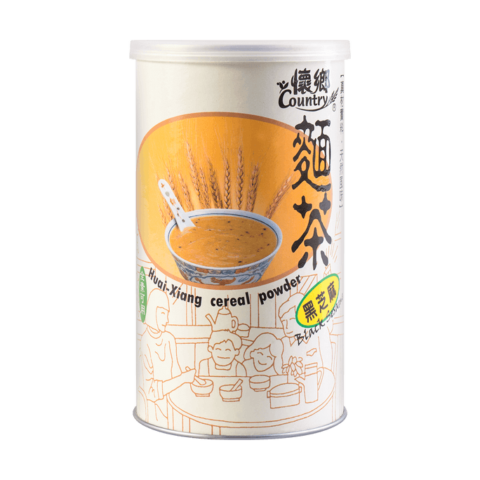 台湾怀乡 黑芝麻面茶 全素 550g