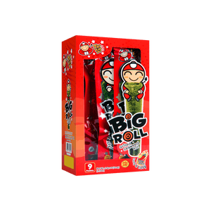 泰国小老板 BIG ROLL经典紫菜卷 香辣味 9条入 32.4g【网红零食】
