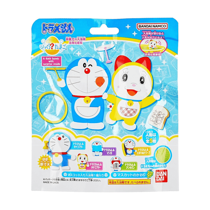 日本BANDAI万代 儿童泡澡球盲盒盲袋 #哆啦A梦 内含一个小玩具 