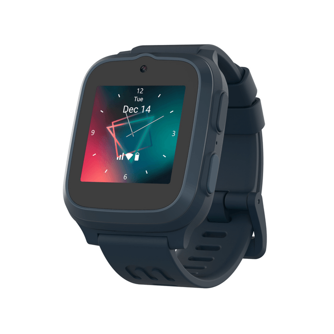 新加坡 myFirst 内置4G eSIM、GPS追踪和视频通话的儿童智能手表(方形款)   Fone S3+ |太空蓝