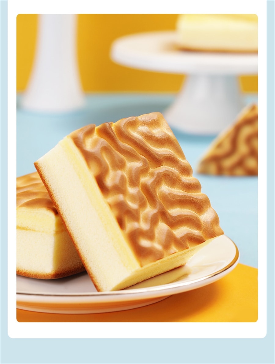 【中国直邮】 然利 手工虎皮蛋糕 乳酸菌味 夹心早餐代餐饱腹 办公室休闲糕点360g 约6个