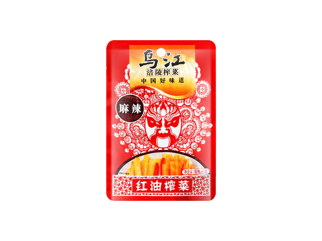 乌江榨菜 烏江ザーサイ红油榨菜 紅油ザーサイ 麻辣味 80g 10袋セット