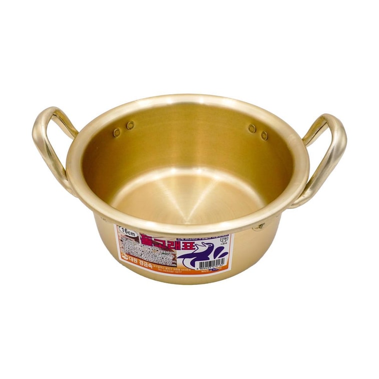 韓式泡麵碗泡麵鍋 雙耳煮鍋黃鋁鍋 16cm 韓國製造 13