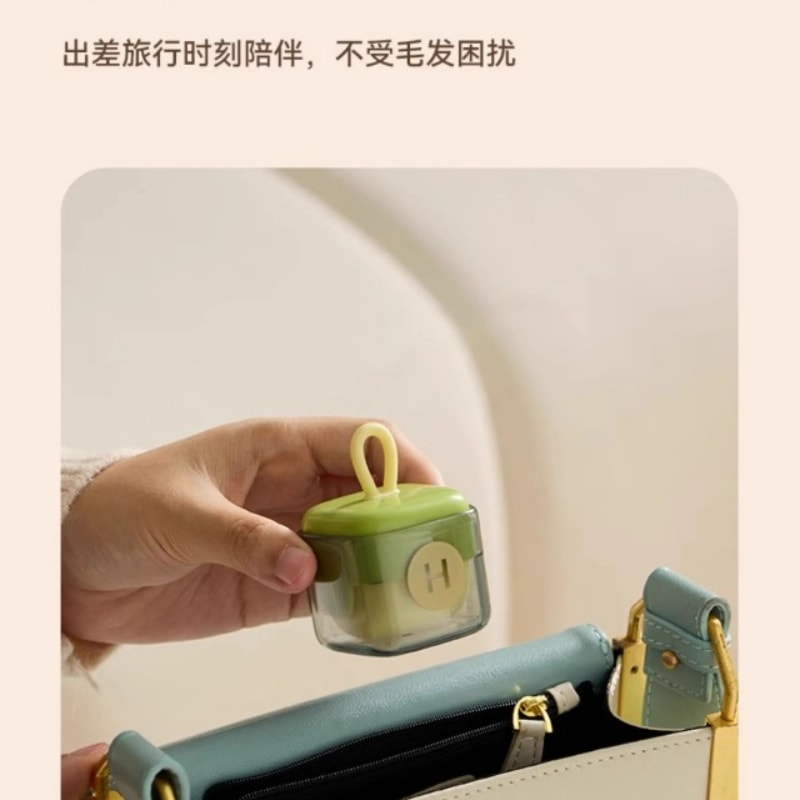 亲太太 可水洗粘毛器 衣物强力除灰去毛方形便携式黏毛器  抹茶绿 一个装