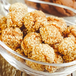 京华牌 麻元 酥炸甜蜜点心 200g【寓意欢乐年年】【春节年货必买】