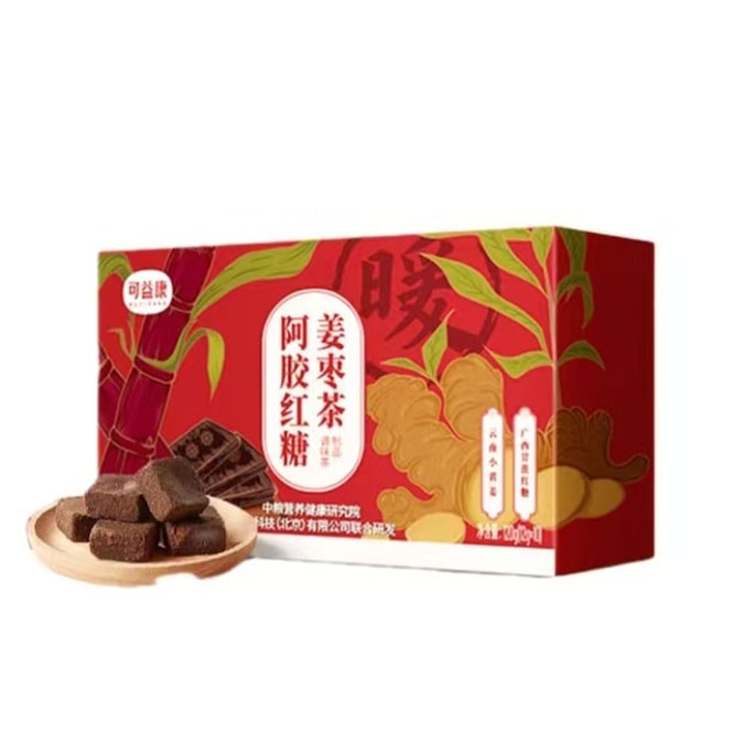 【中國直郵】 可益康 阿膠紅糖薑棗茶 120g*1盒
