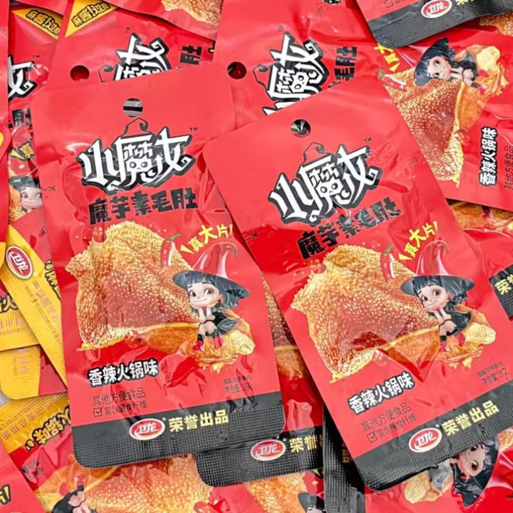 WEILONG Witch-Konjac Vegetarian Tripe 2 Spicy Flavor 180g - Yami.com