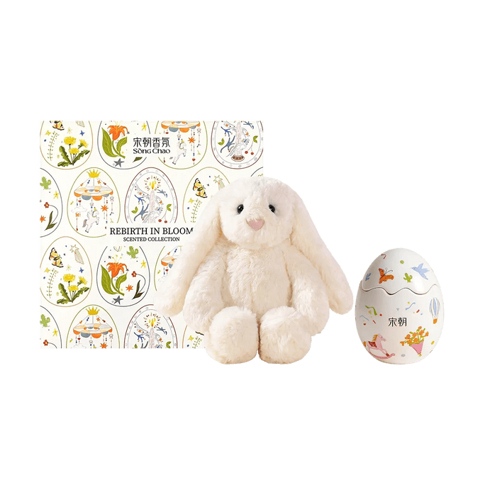 Happy Birthday Gift Set Birthday Rabbit Aromatherapy Present Gift Box, Pear & Lychee Scent