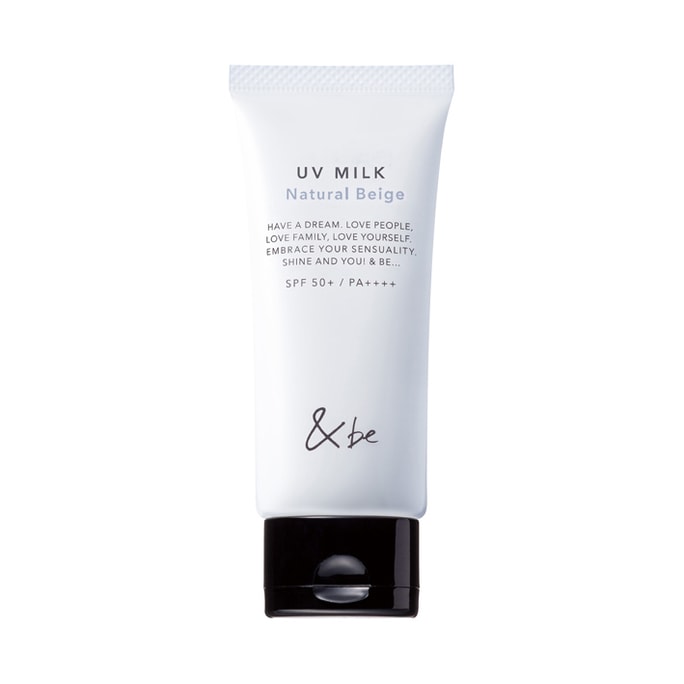 【日本直邮】 日本 &be 河北裕介 天然有机防晒乳防晒霜 SPF50/PA++++ 自然米色 30g