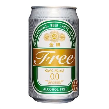 [台湾直邮] 台酒 金牌FREE 啤酒风味饮料(零酒精) 330ml (限购5罐)