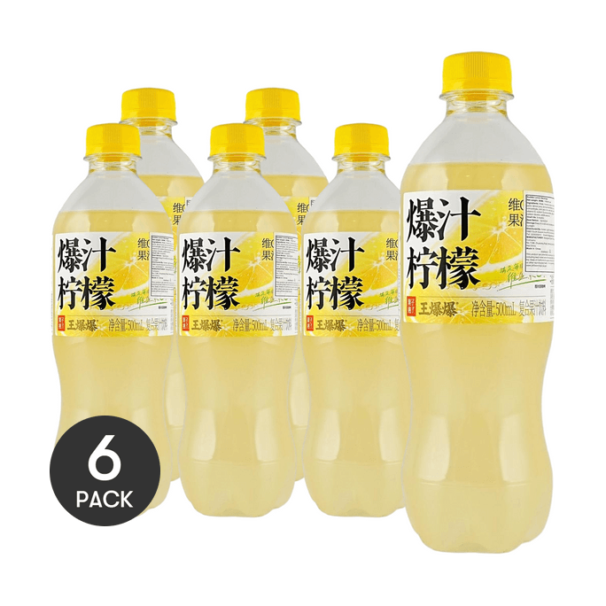 Bubble Lemon Vitamin C Sparkling Juice Drink 16.9 fl oz *6【6 Packs】
