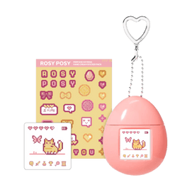 韩国MUMCHIT 钥匙扣系列香水护手霜 拓麻歌子电子宠物可爱挂件形 附赠贴纸 保湿滋润 50ml #Rosy Posy 玫瑰花园