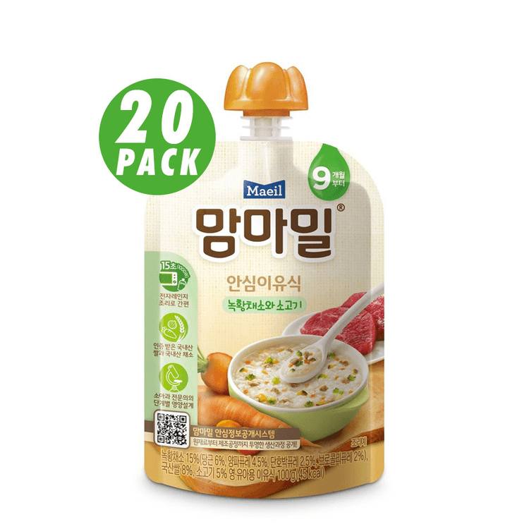 Korea Daily Beauty 40 パック 離乳食 9 ヶ月 40 パック ($3.05/個) - Yami