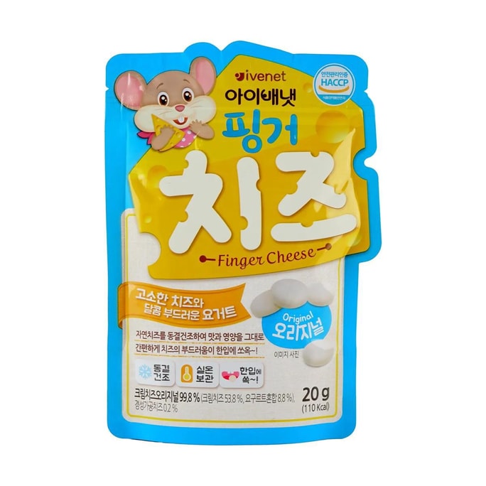 韓國IVENET 寶寶輔食優格溶豆奶豆 起司口味 20g