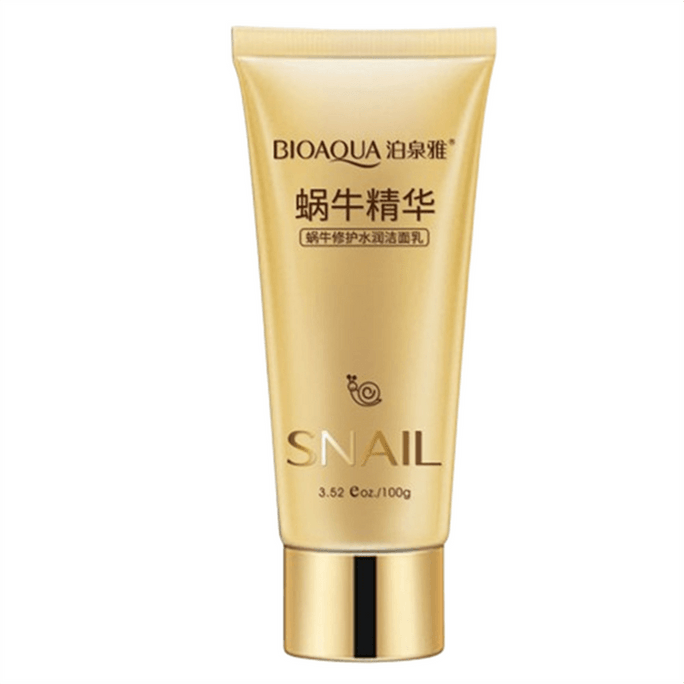 【中国直邮】 泊泉雅 清洁补水控油蜗牛护理洁面乳100ml/支