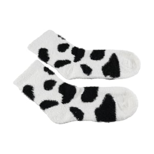 Plush Socks Small Dinosaur Cow Imitation Mink Large Spots