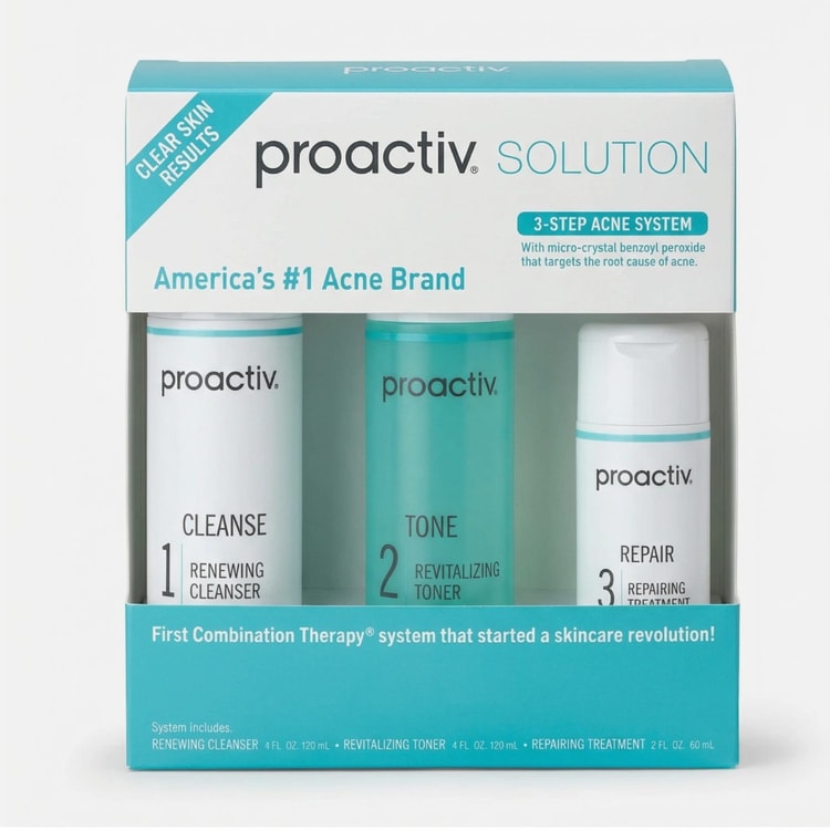 3 Step Acne Treatment System 60 Day Cleanser Toner Repairing