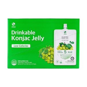 Konjac Jelly, Grape, 5.07 fl.oz.*10pcs -  Sugar-Free Zero Calorie & Low-Fat Satiety Snack