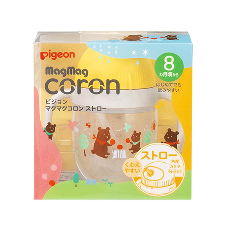 【日本直效郵件】PIGEON 貝親 雙手把吸管杯 8個月開始 200ml 3