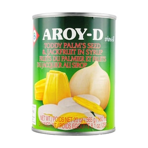 Toddy Palm's Seed & Jackfruit In Syrup, 8.1 oz 【For Desserts, Milk Tea, and Various Beverages】