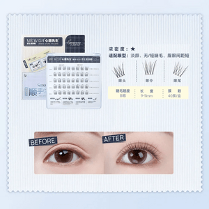 Convenient Series, Eyelash Clusters Glue-Free 40 Clusters - For Sparse Or Short Eyelashes And Close-Set Eyes