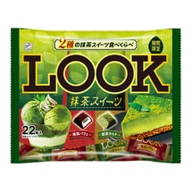 日本 FUJIYA 不二家 期间限定 LOOK两种抹茶点心(抹茶芭菲x抹茶挞)巧克力 22粒装