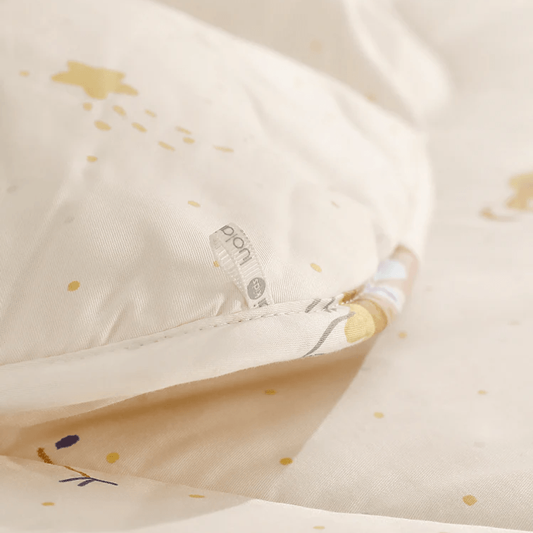 [중국 직접 우편] 루오라이 홈 텍스타일 어린이용 A급 코튼 대두 항균 부드러운 실크 이불 - 굿나잇 엘리펀트 겨울 이불 200*230cm 퀸 사이즈에 적합 3