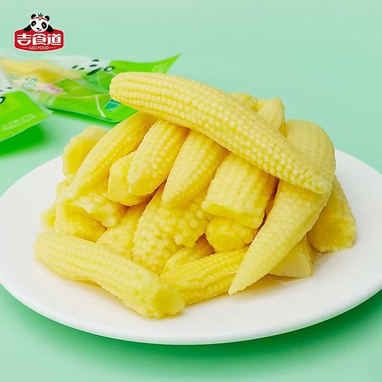 【中國直郵】 吉食管 泡椒味玉米筍小包裝玉米芯休閒解饞小零食開袋即食24g*2包 7