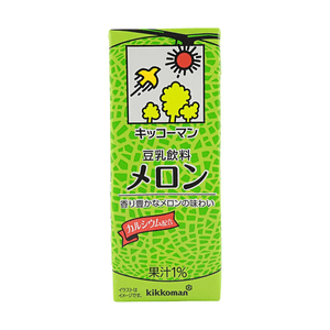 日本 KIKKOMAN万字 蜜瓜豆奶饮品 200ml 【清甜蜜瓜味】【含钙配方】