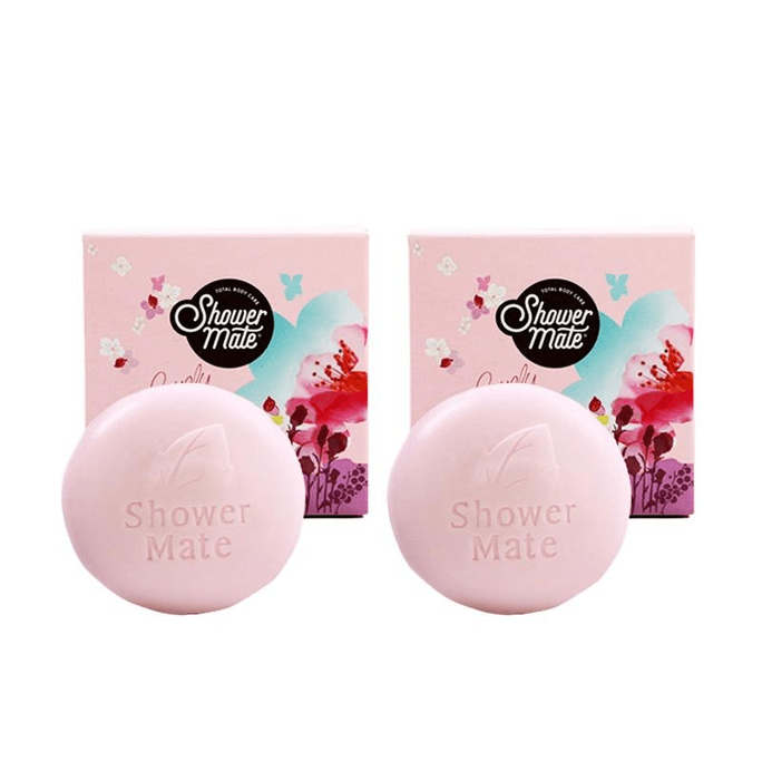 Aijing Goat Milk Rose Cherry Blossom Soap 100g*2 Boxes