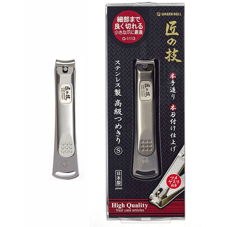 【日本直送品】GREEN BELL 職人技ステンレス長柄爪切りはさみ 家庭用爪切り S G-1113 1本