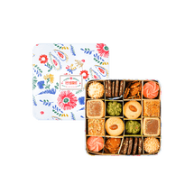 Assorted Cookie Gift Box - in Decorative Floral Tin, 20.45oz【The Year of The Horse】