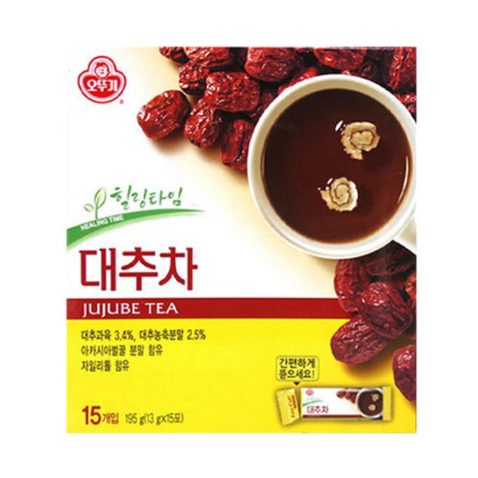 韩国OTTOGI / OTOKI不倒翁 补血养颜红枣茶 15包入 195g