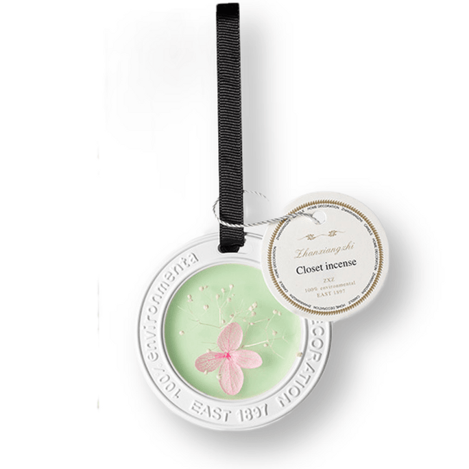 Aromatherapy gypsum pendant with expanded fragrance stone and gardenia fragrance: 1 piece