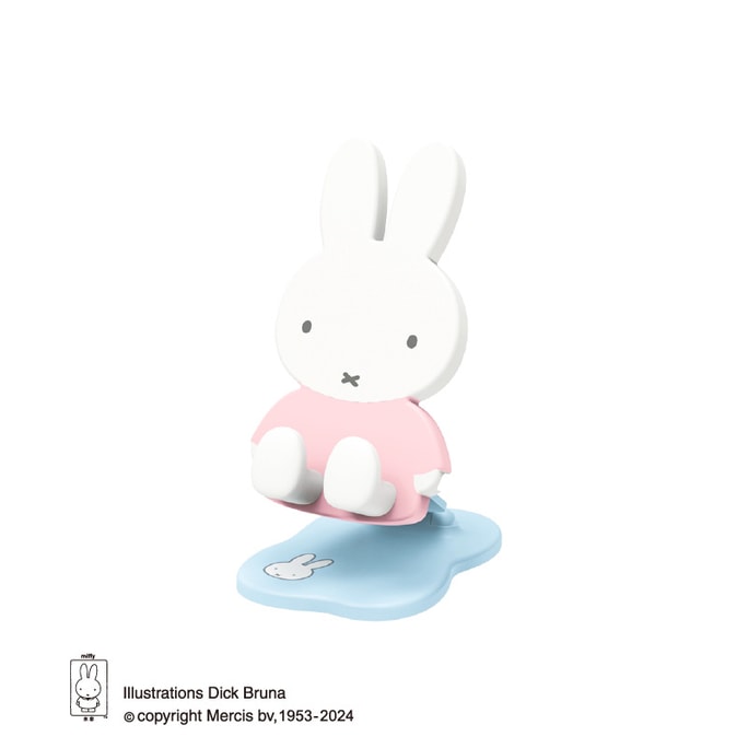 Rabbit Folding Mobile Phone Holder Desktop Lift Adjustable Lazy Support Stand Pink 1pc