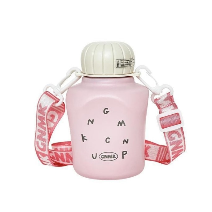 Stainless steel insulated cup food grade children's water cup portable high appearance large capacity cup pink 500ml