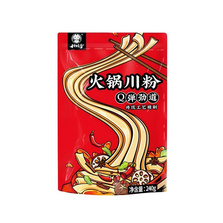 川娃子 【传统工艺制作不含胶】火锅宽粉 240g  粉丝粉条 苕皮 100%农家红薯粉条 速食火锅粉宽粉川粉 火锅食材【入口劲道 顺滑入口】 11