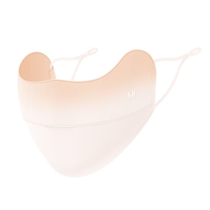 【中國直郵】 GoloveJoy 掛耳防曬口罩 漸層蜜桃 1件 冰絲透氣 遮陽護眼角