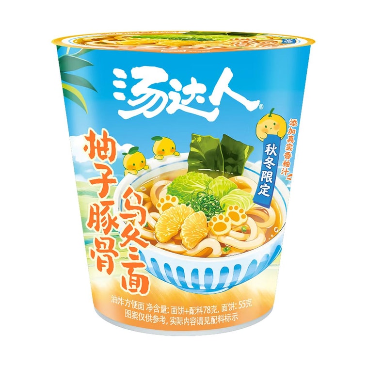 유자 돈코츠 우동 즉석라면, 75g *6개입【6팩】【겨울 한정판】 5