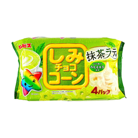 日本GINBIS金必氏 巧克力玉米脆 抹茶拿铁味 4包入 88g