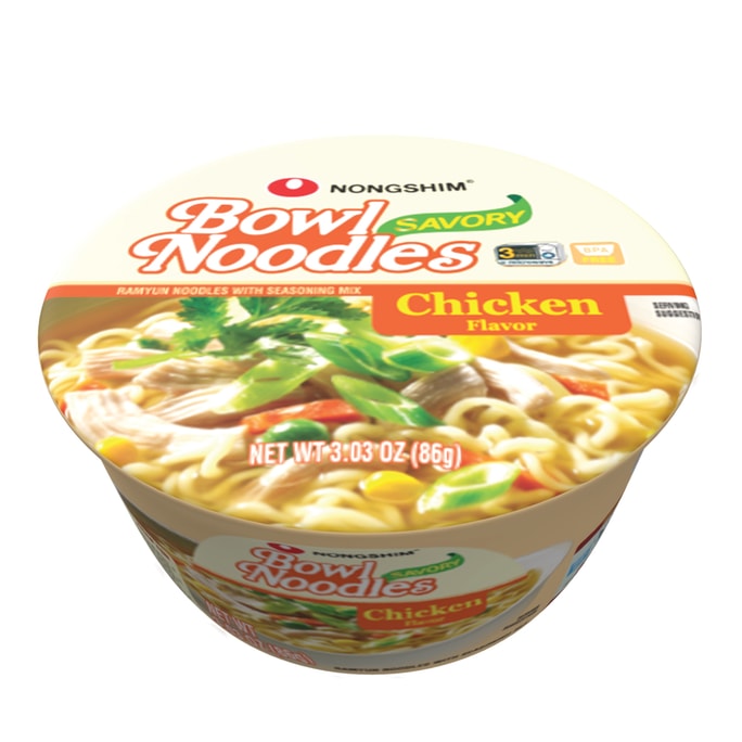韩国 NONGSHIM 农心 农心 碗面 鸡汤味(6杯装)