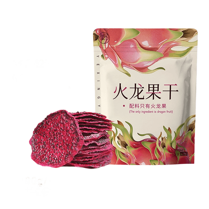 [중국 직배송] 와일드 팩터 레드 드래곤 프루트 건과일, 신선한 통째로 슬라이스, 개별 포장, 임산부를 위한 건강 간편 간식, 200g x 1봉