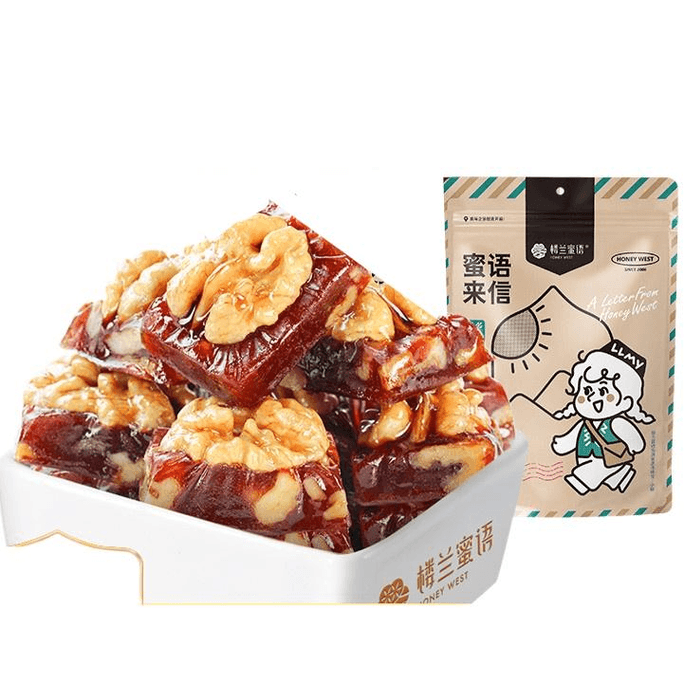 Loulan Honey Language Walnut Hawthorn Cake Nut Preserved Fruits Roasted Hawthorn 158g * 1 Bag