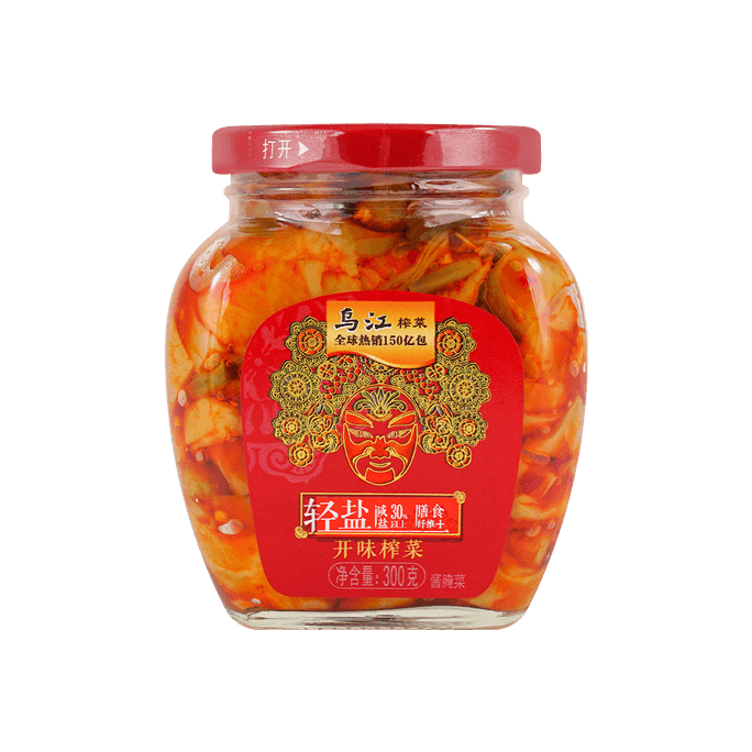 烏江 輕鹽開胃榨菜 下餐 罐裝 300g
