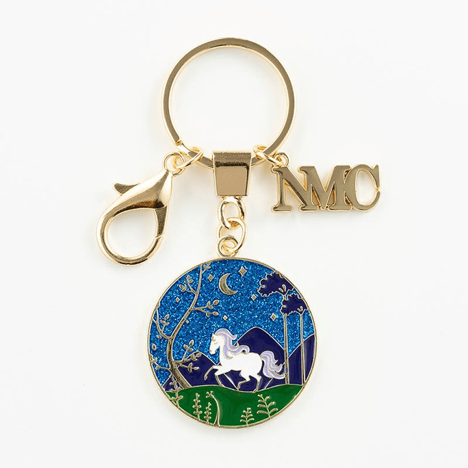 The National Museum Of  Takes Dreams As Horses And Keychains Starry Sky - Deep Blue 4 * 4cm